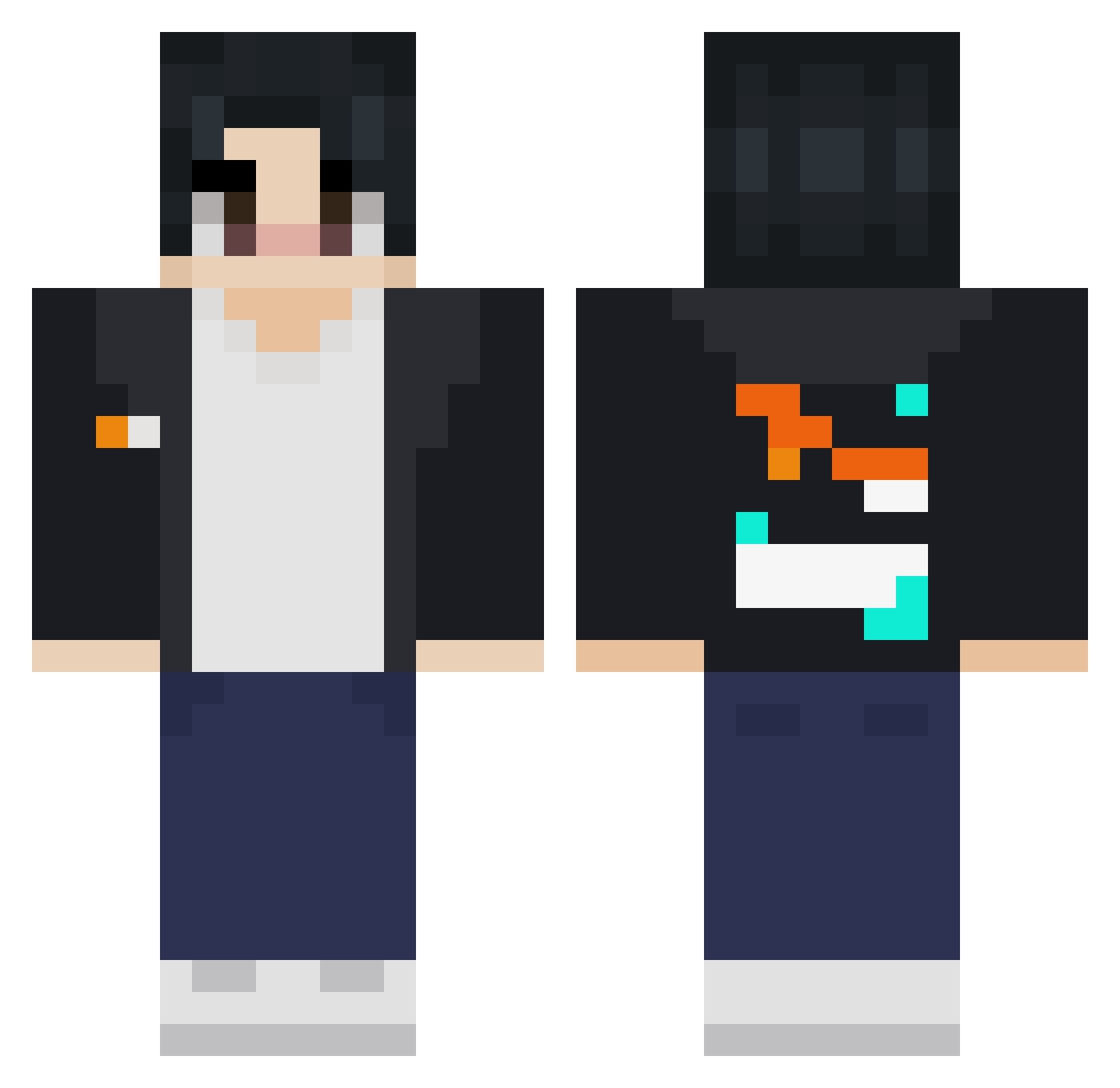 samlch_ Minecraft skin, front and back view