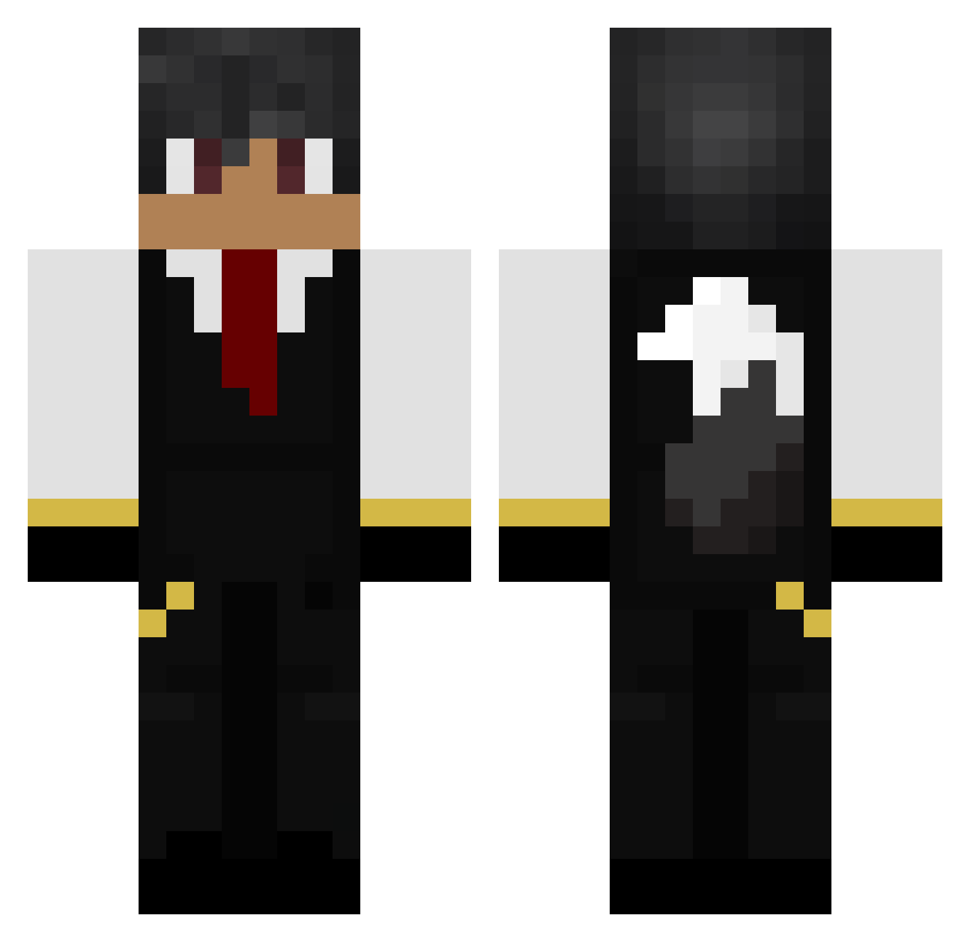 pitogomoso43 Minecraft skin, front and back view