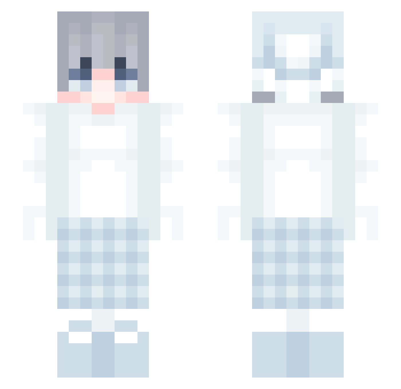 ringel187 Minecraft skin, front and back view