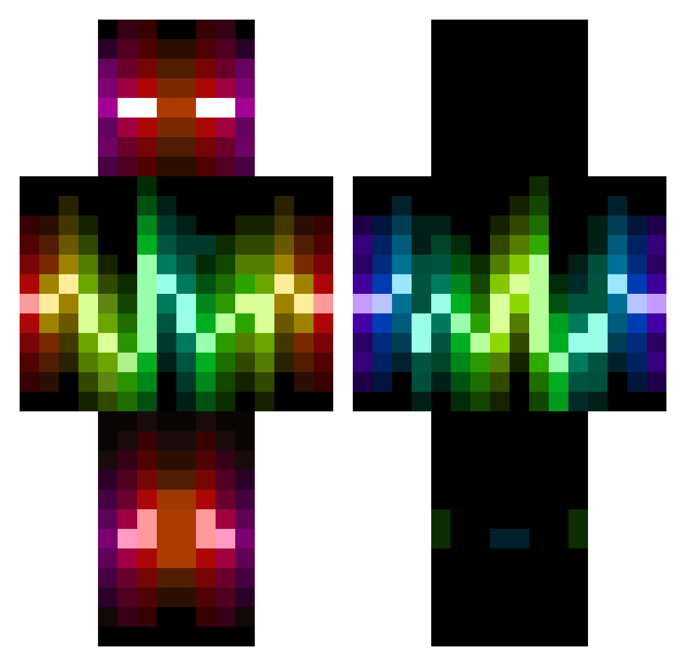 MarkushaXXL Minecraft skin, front and back view