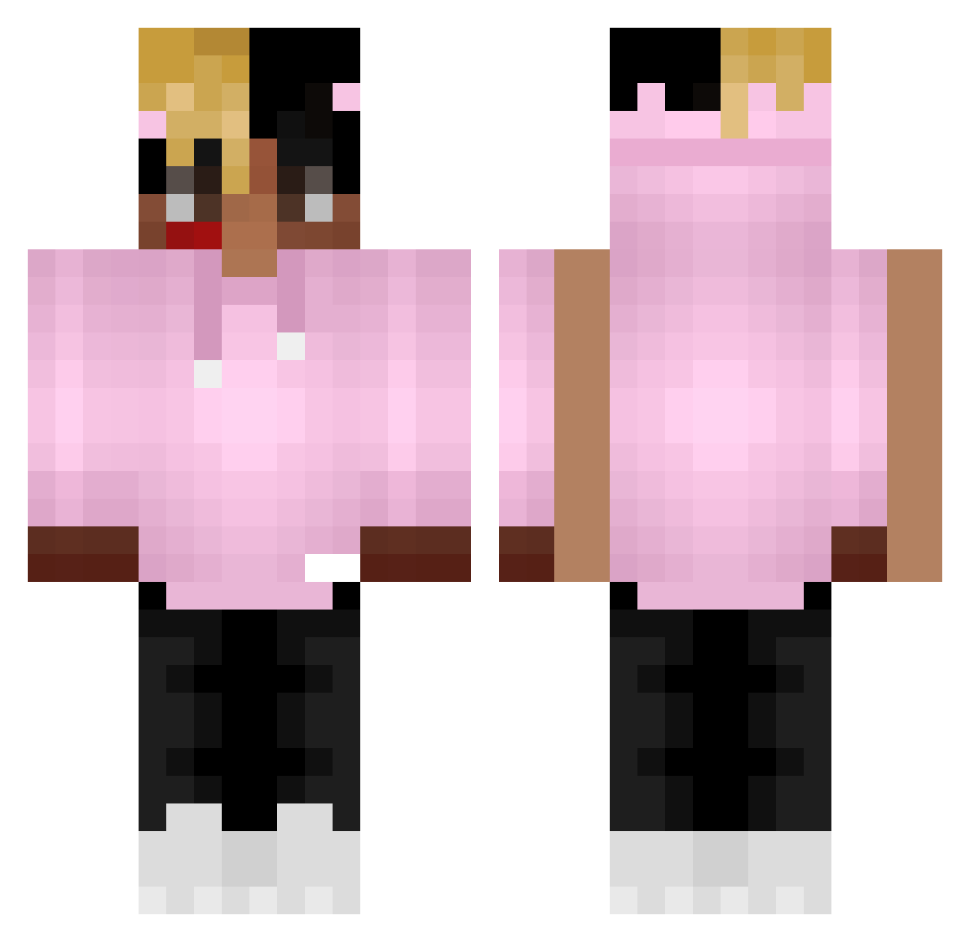 AidenWRLD1910 Minecraft skin, front and back view