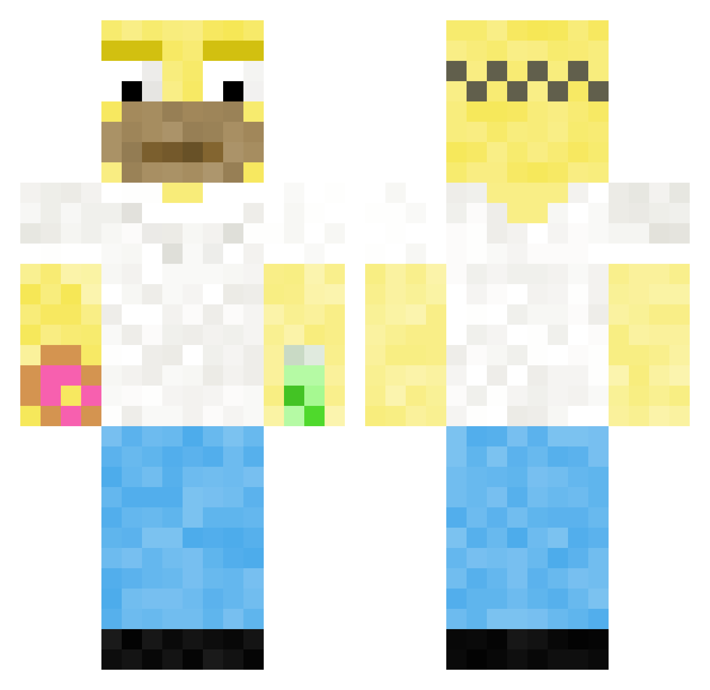 bieganie2014 Minecraft skin, front and back view