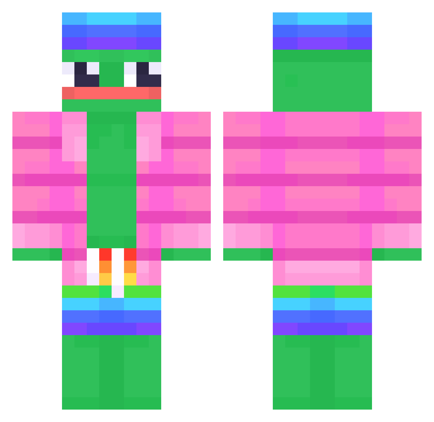 Machyyyyy_ Minecraft skin, front and back view