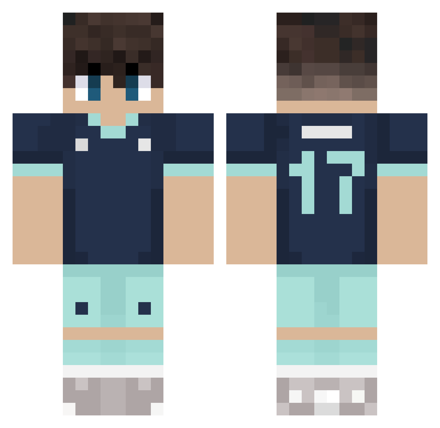 SMEI_Snipezz Minecraft skin, front and back view
