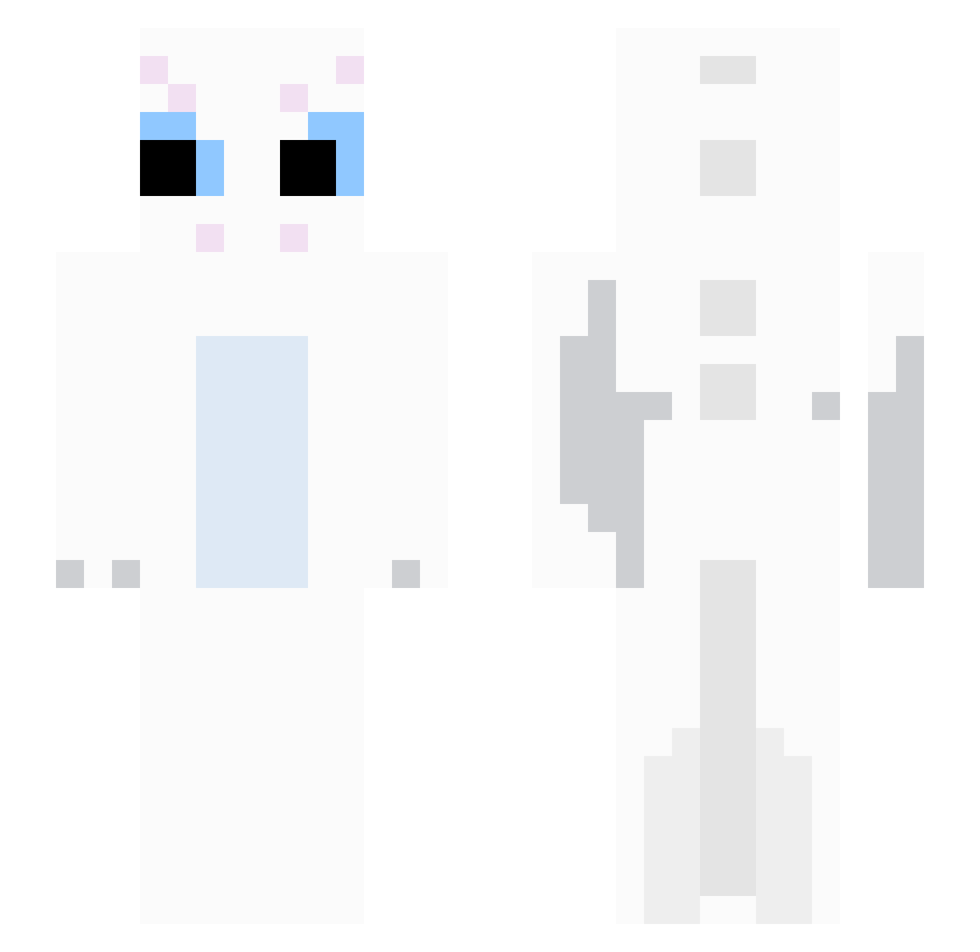 __Froster__ Minecraft skin, front and back view