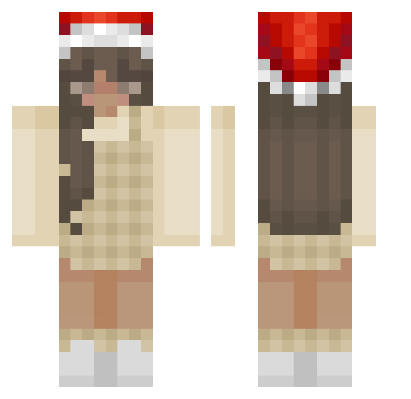 libss Minecraft skin, front and back view