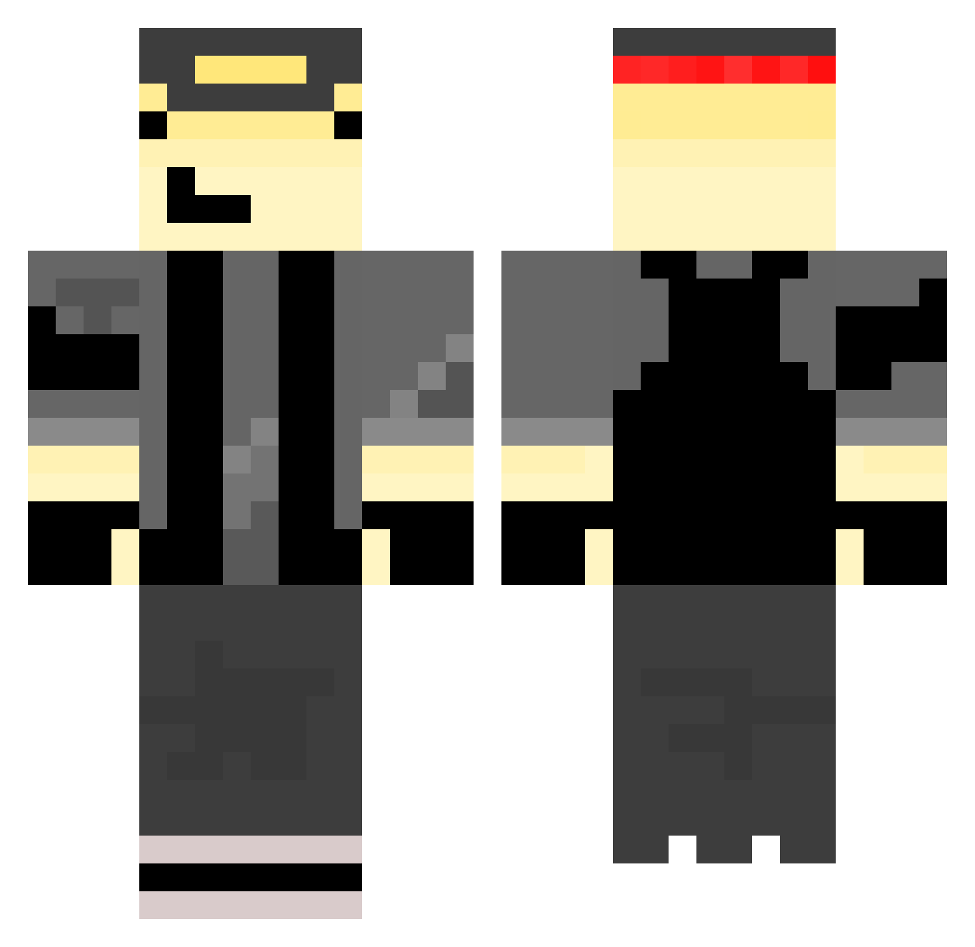 goofykiddarsh123 Minecraft skin, front and back view