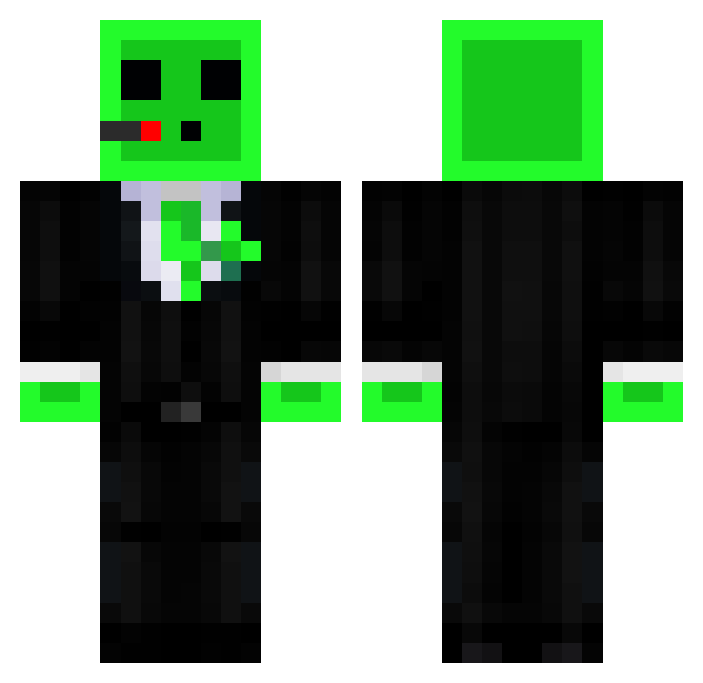 Mister_Xfish1 Minecraft skin, front and back view