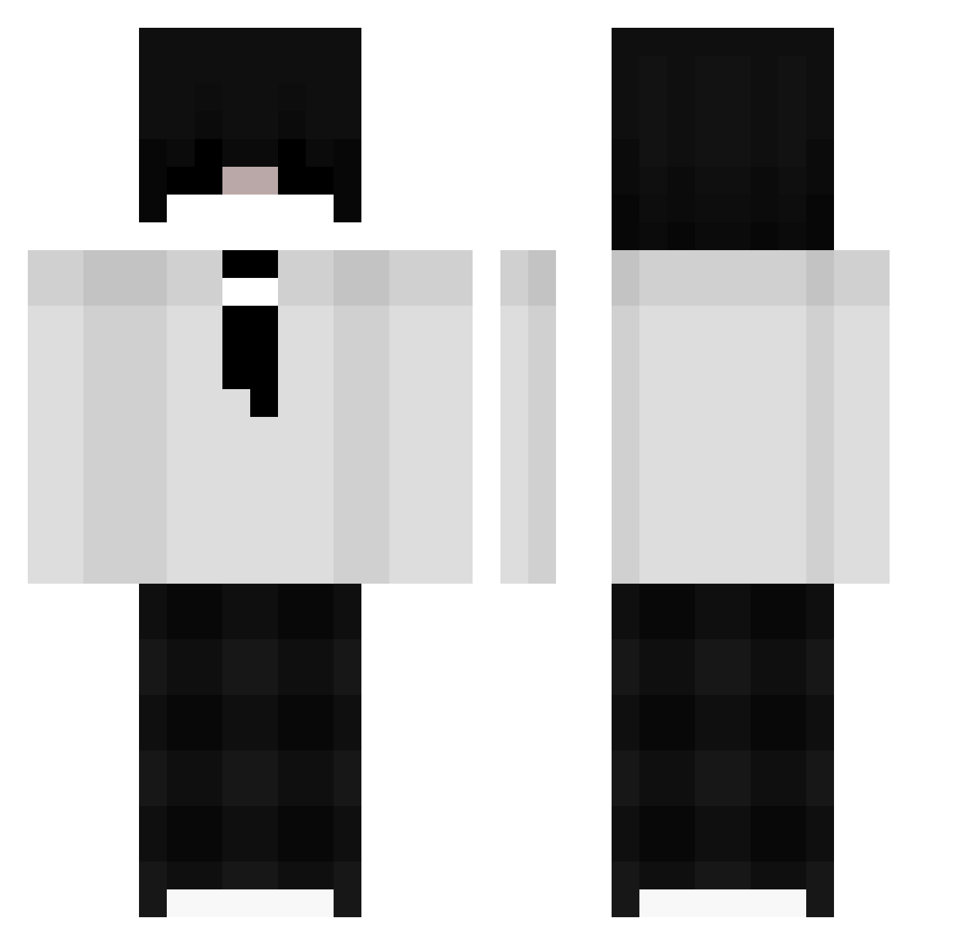 Spirit111 Minecraft skin, front and back view