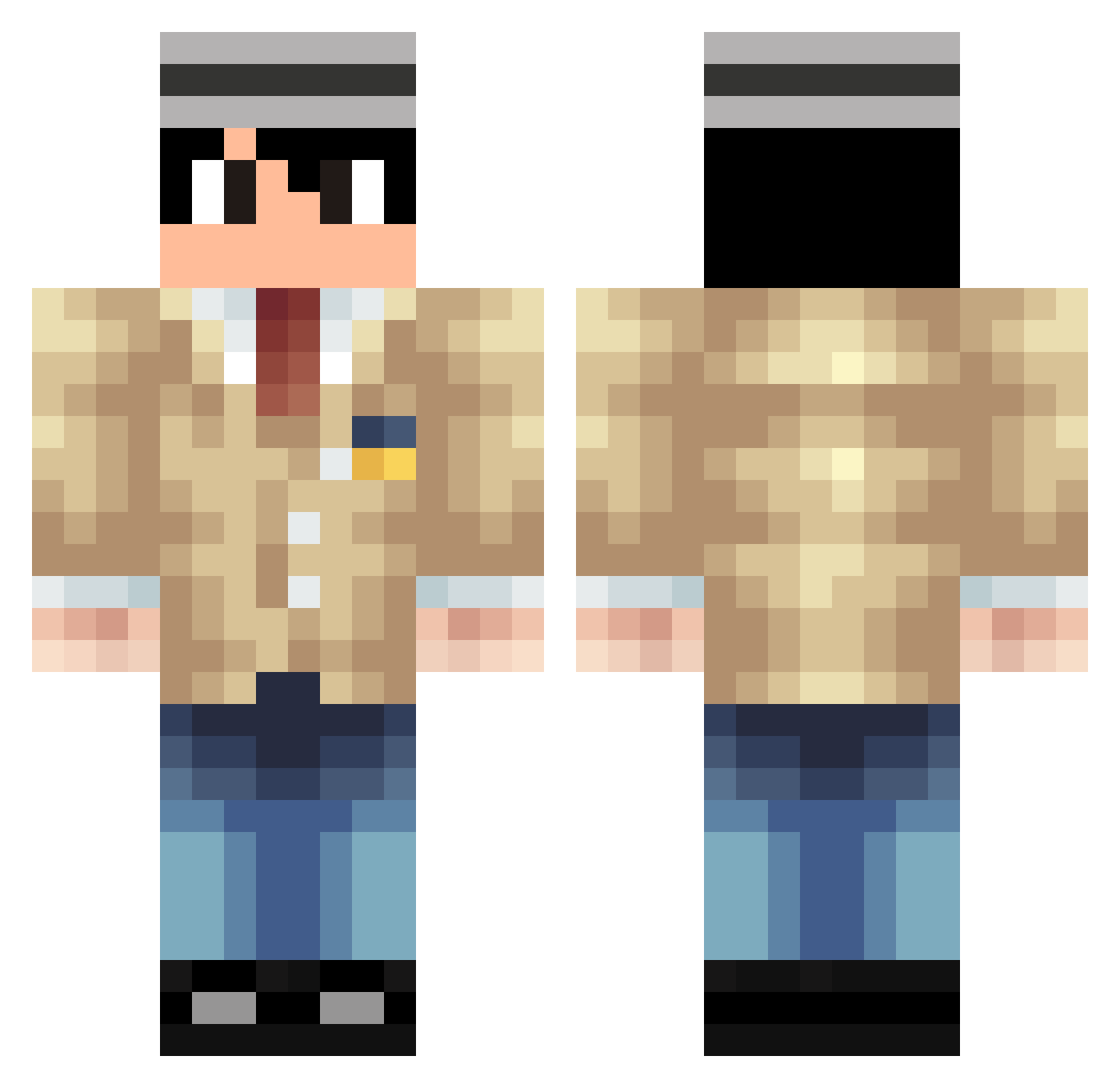 NauaK_7 Minecraft skin, front and back view