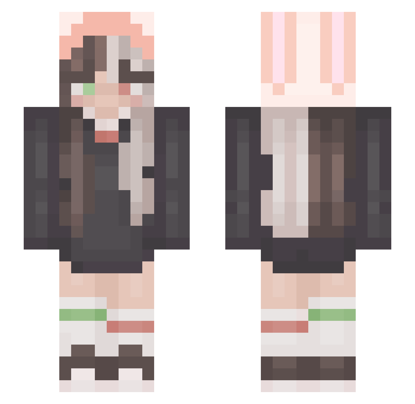 MarianaOrtega Minecraft skin, front and back view