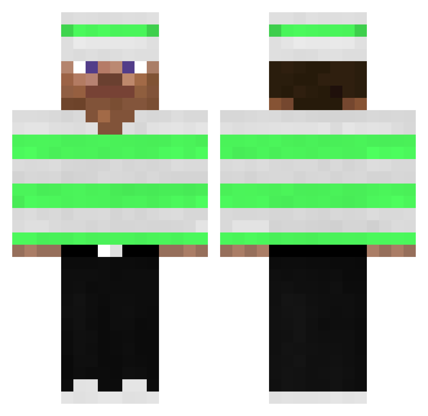 bobojakob Minecraft skin, front and back view
