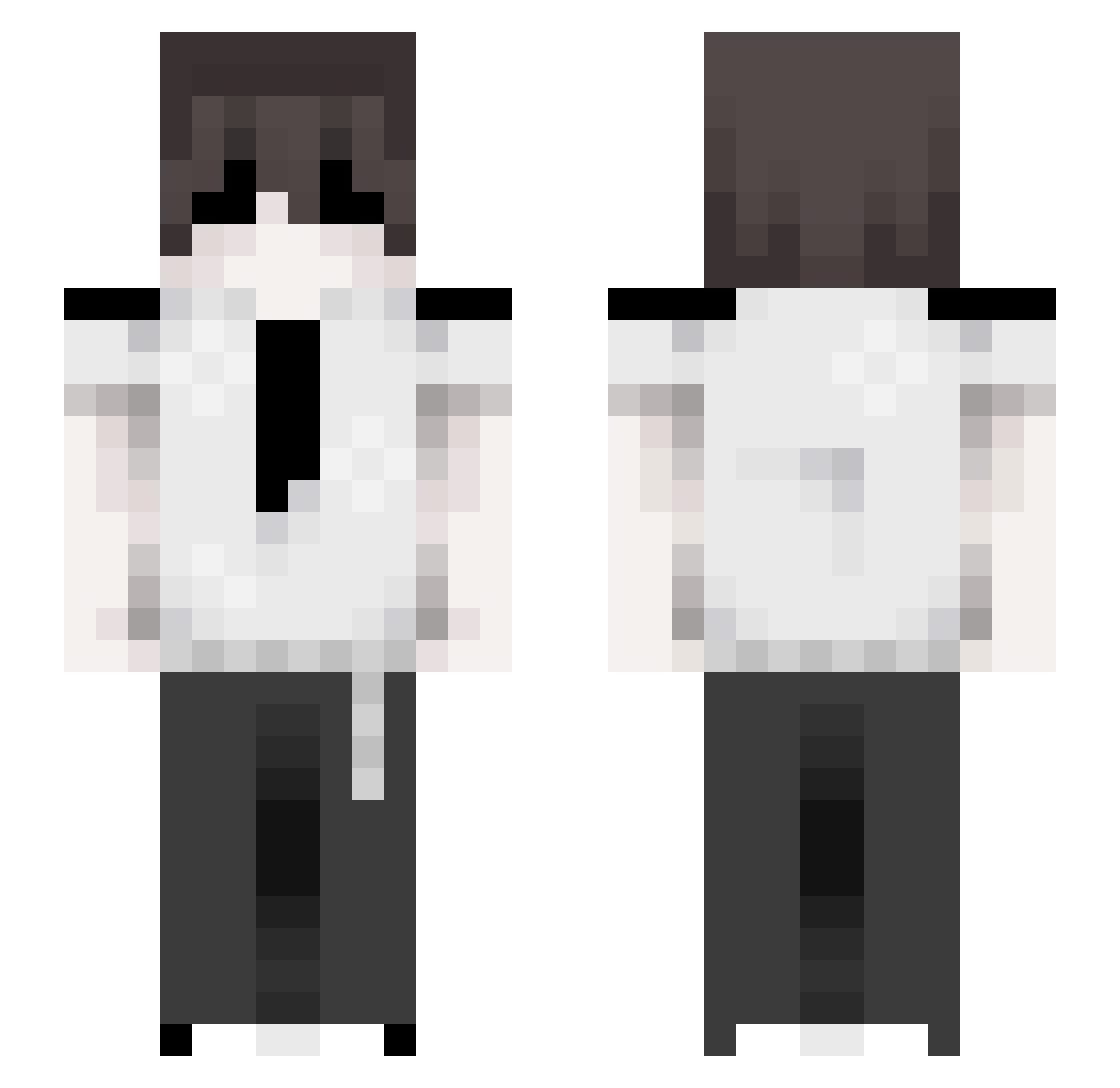xHyp99 Minecraft skin, front and back view