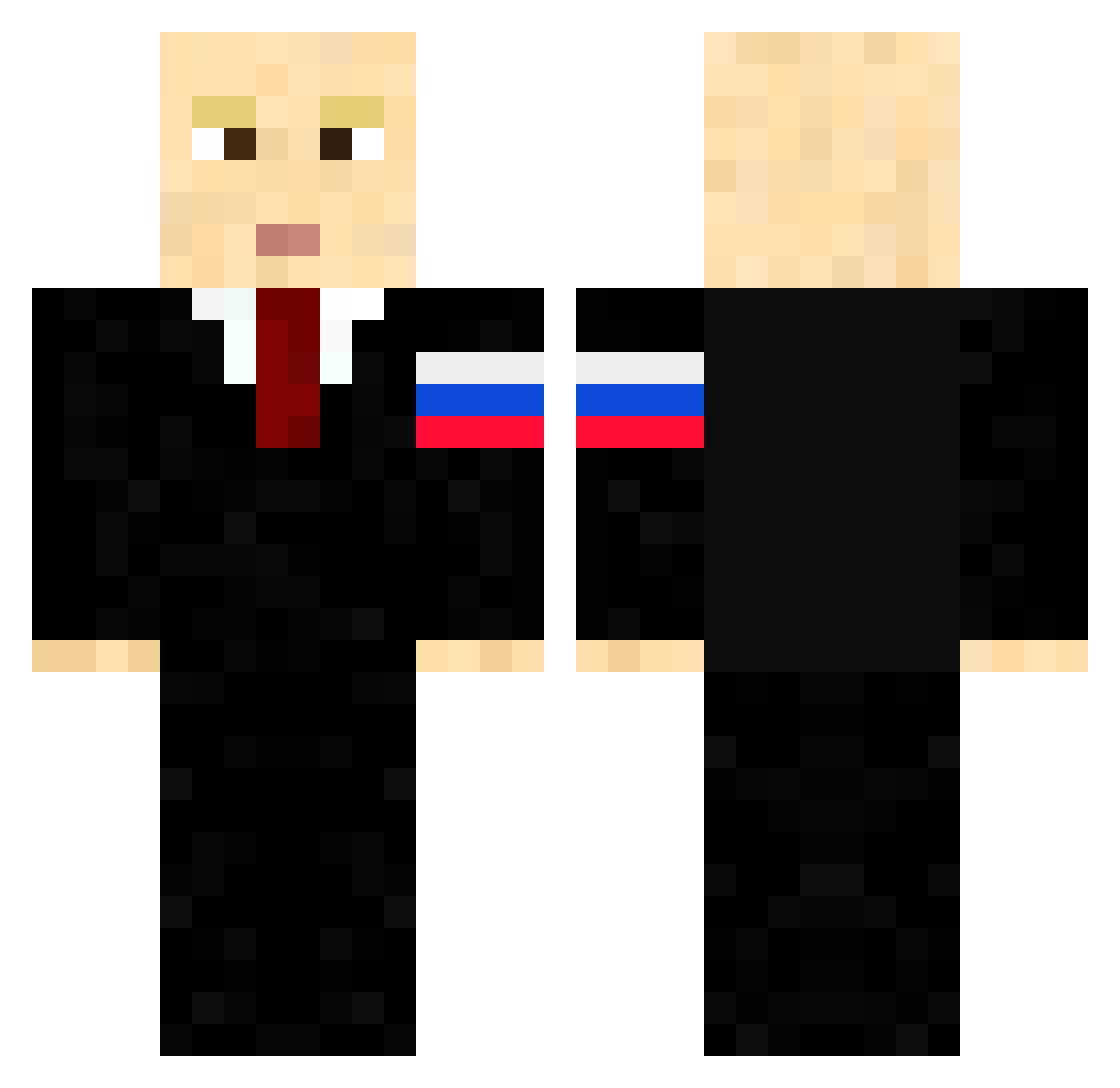 Franeu_ Minecraft skin, front and back view