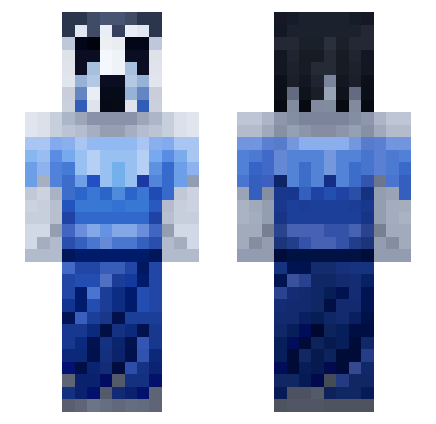 Tintenfisch_166 Minecraft skin, front and back view