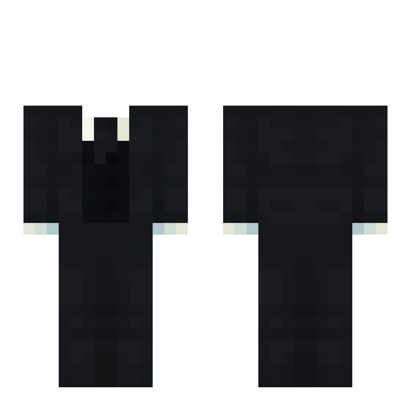 Shard_O Minecraft skin, front and back view