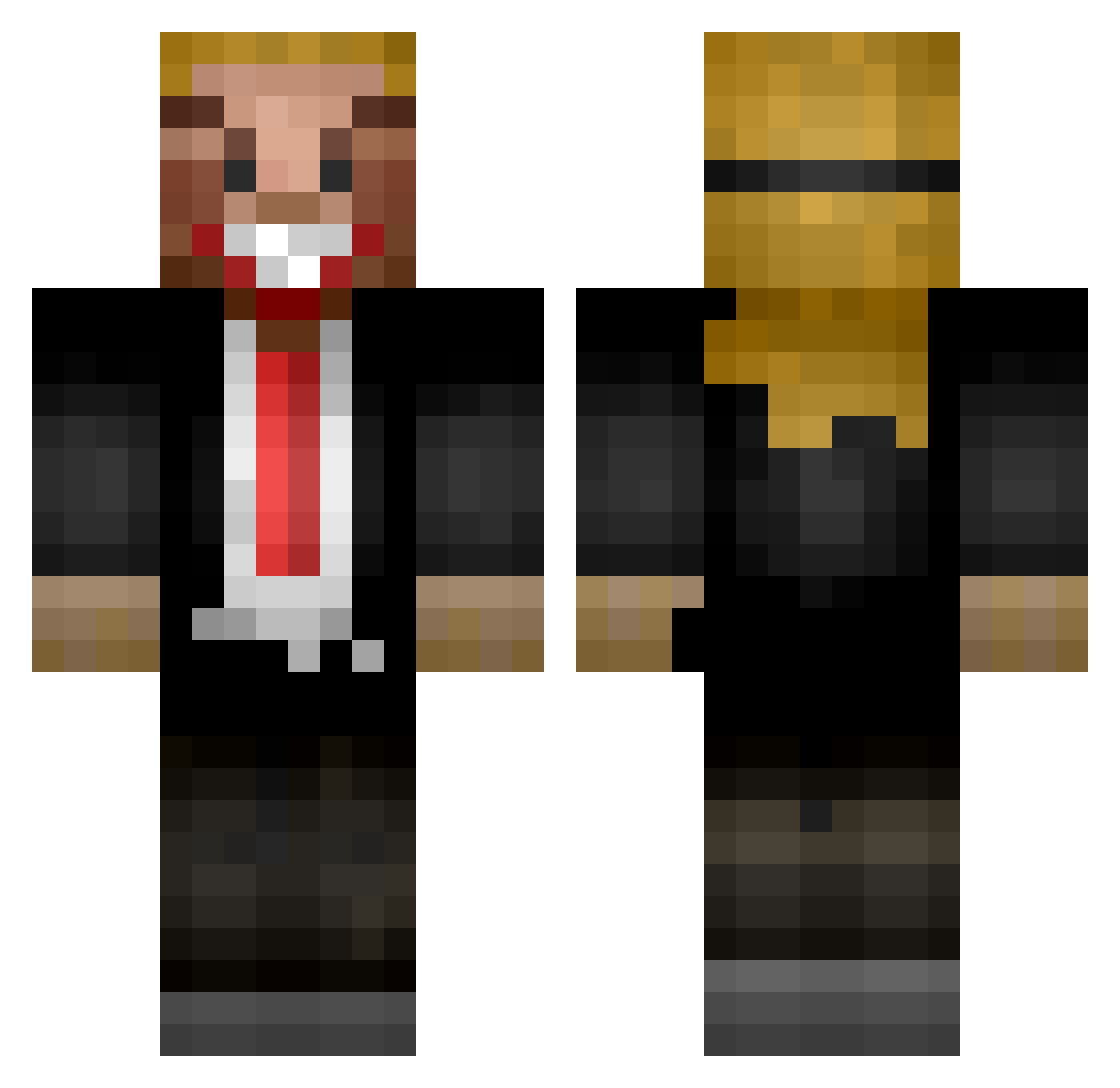 twogunkid163 Minecraft skin, front and back view