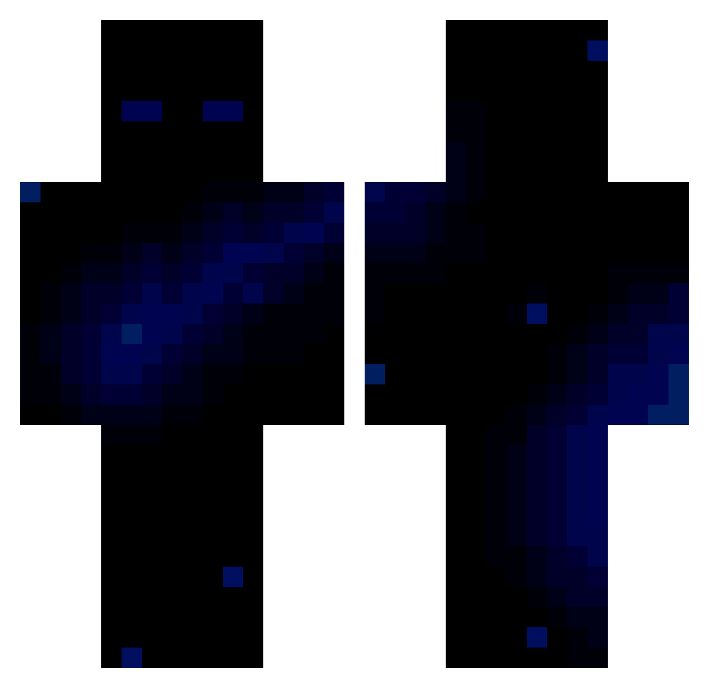 TheKarolWojtyla Minecraft skin, front and back view