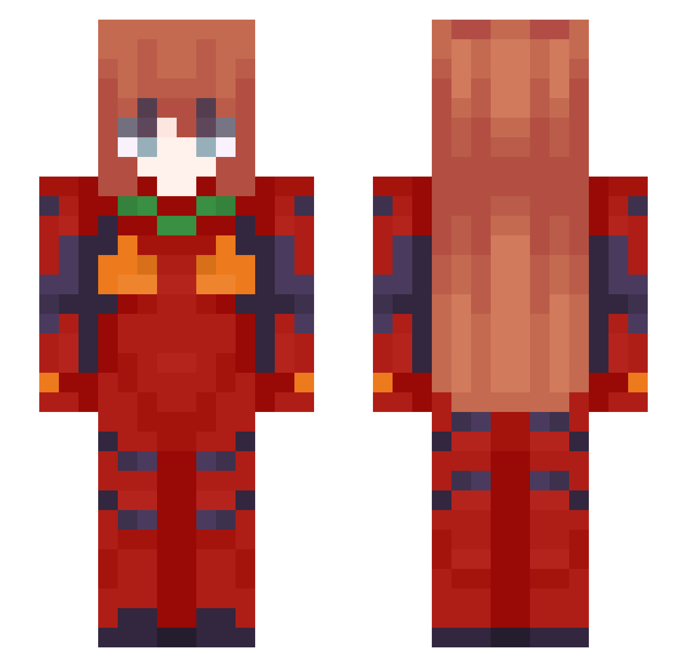 somjetxdd Minecraft skin, front and back view