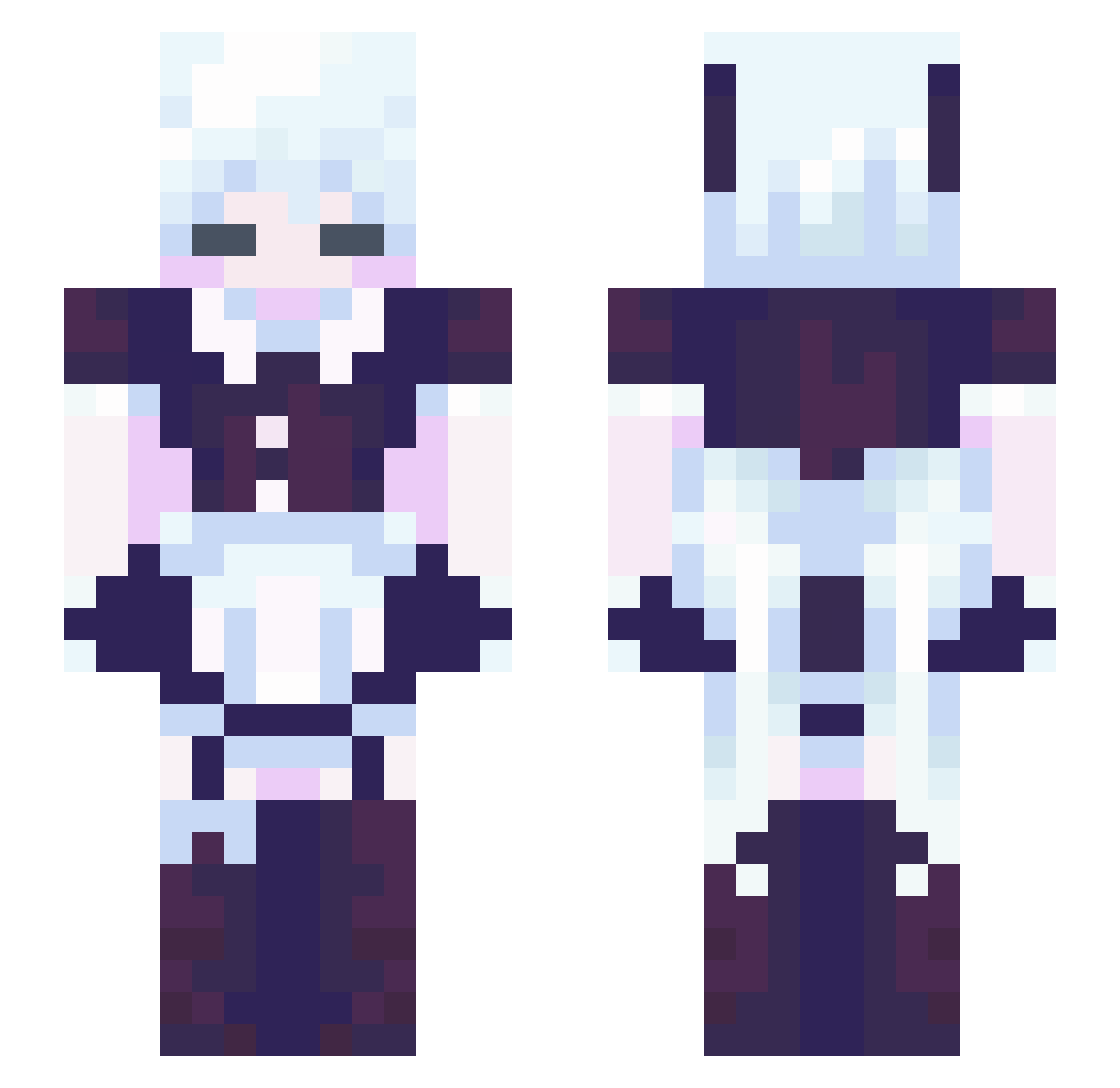 Xx_Starboy_xX Minecraft skin, front and back view