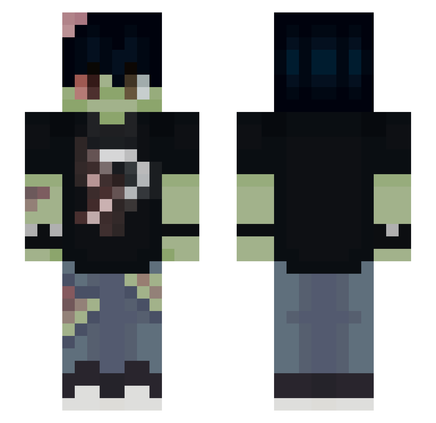echobyte_ Minecraft skin, front and back view