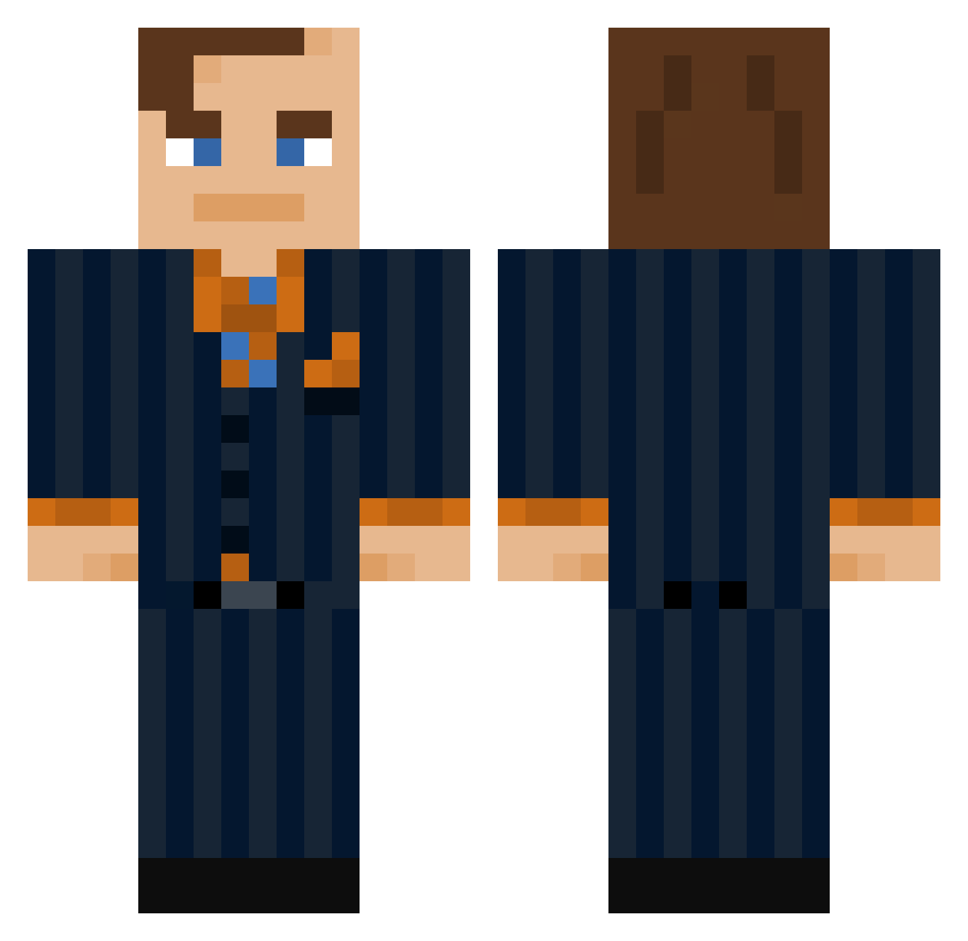 lebtings Minecraft skin, front and back view