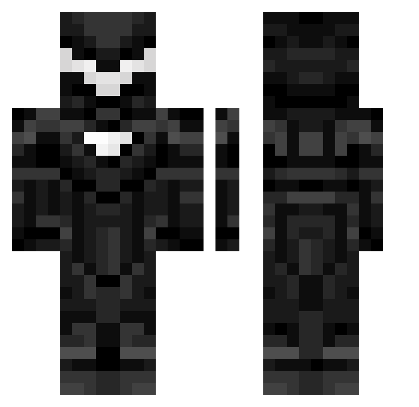 MCraft2010 Minecraft skin, front and back view