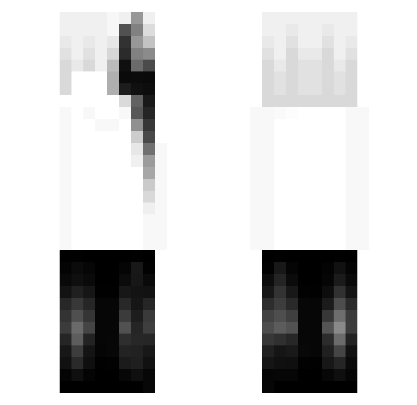 ivhq Minecraft skin, front and back view