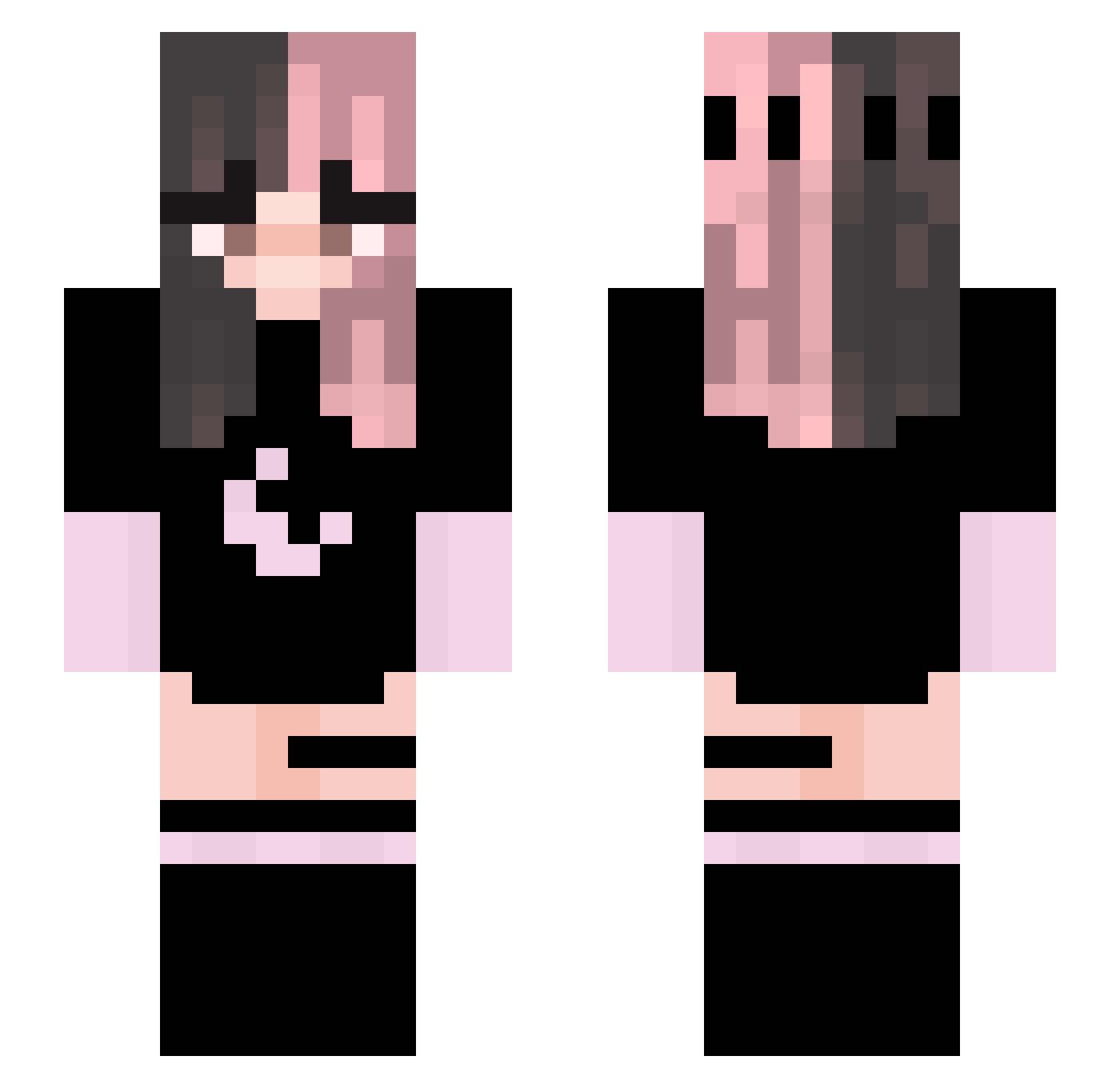 zYorkwq Minecraft skin, front and back view