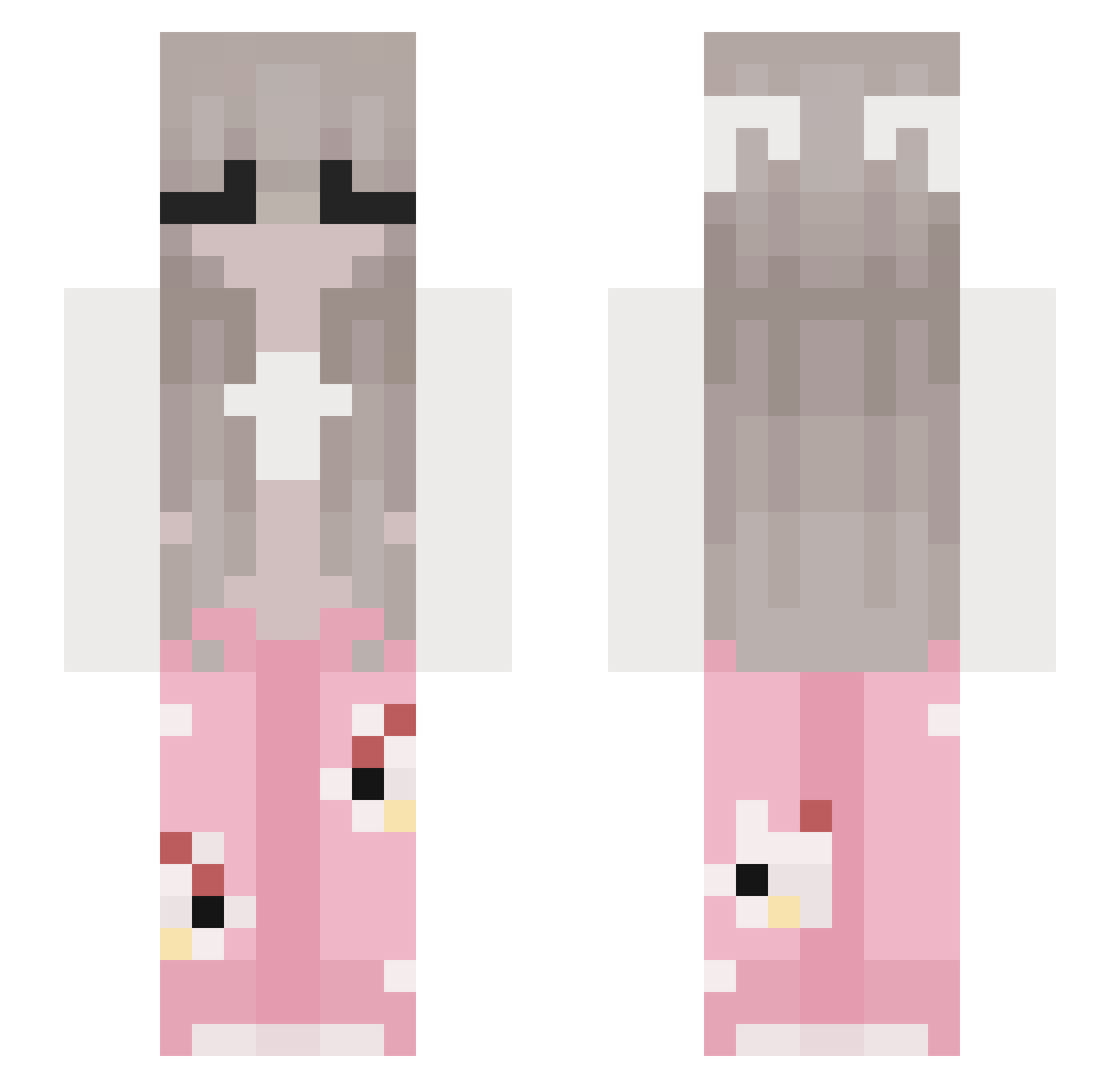 xczxcixczxczxocz Minecraft skin, front and back view