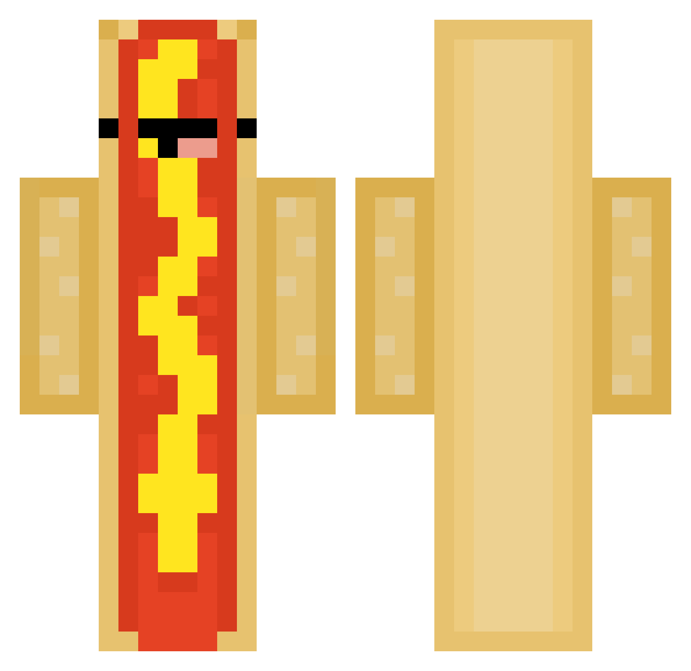 Noob_Noob1DLC Minecraft skin, front and back view