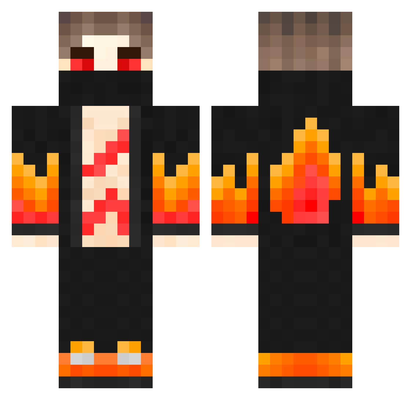 seedoyhfu Minecraft skin, front and back view