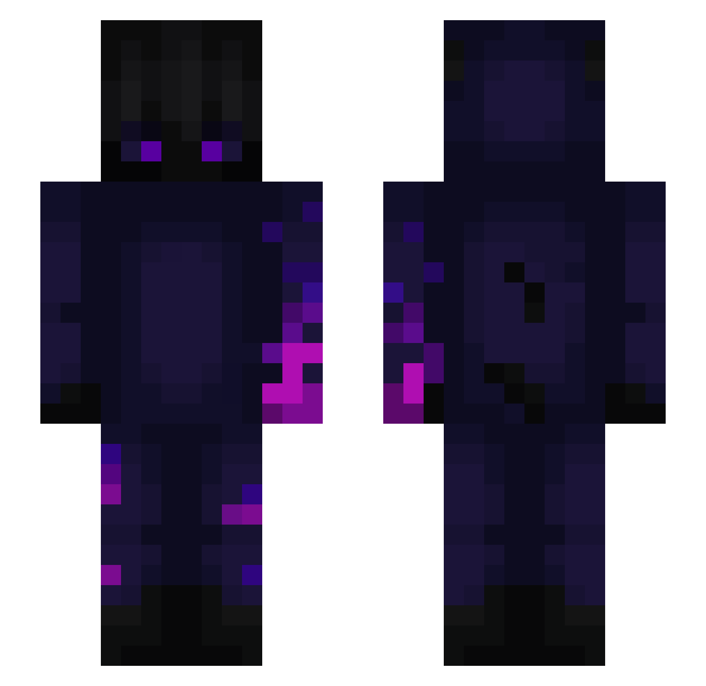 kane1625 Minecraft skin, front and back view