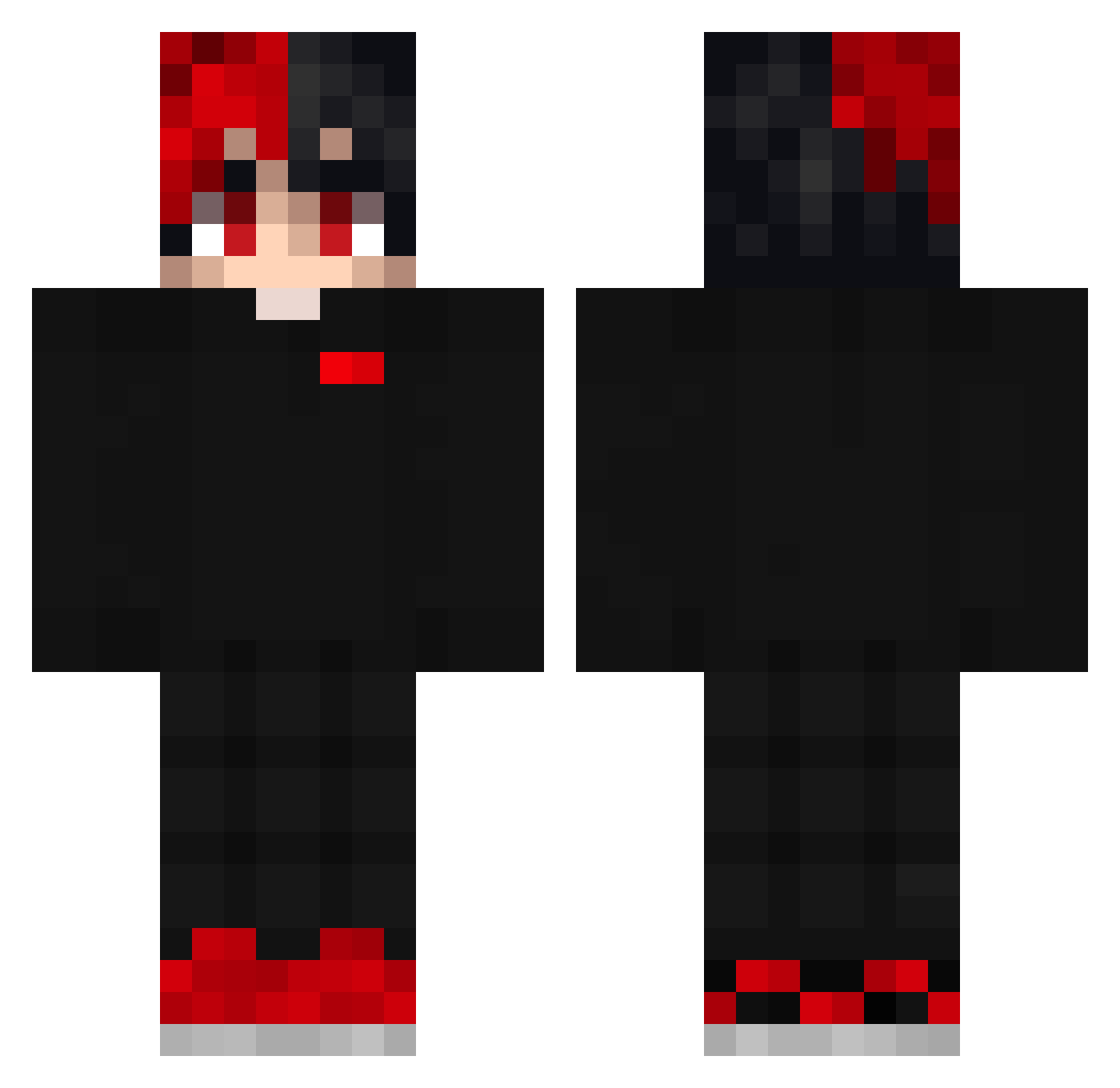 TheMattii Minecraft skin, front and back view