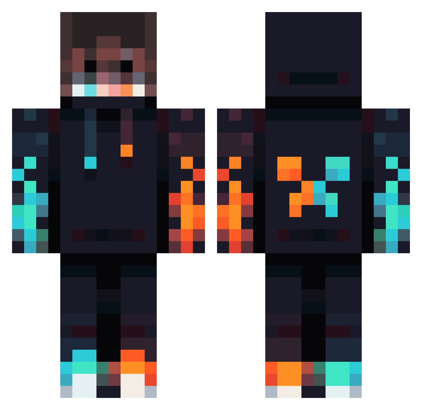 angpao4 Minecraft skin, front and back view