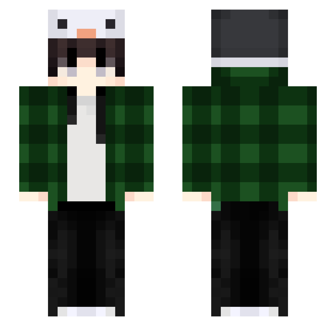 Scoffee0 Minecraft skin, front and back view