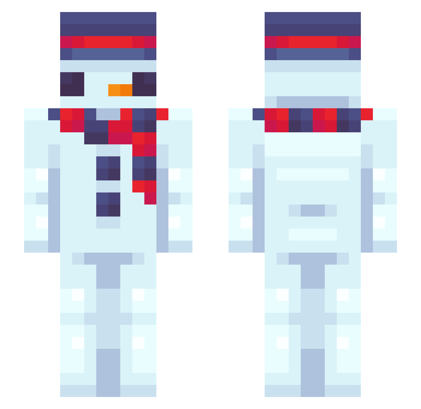 ricecooker446 Minecraft skin, front and back view
