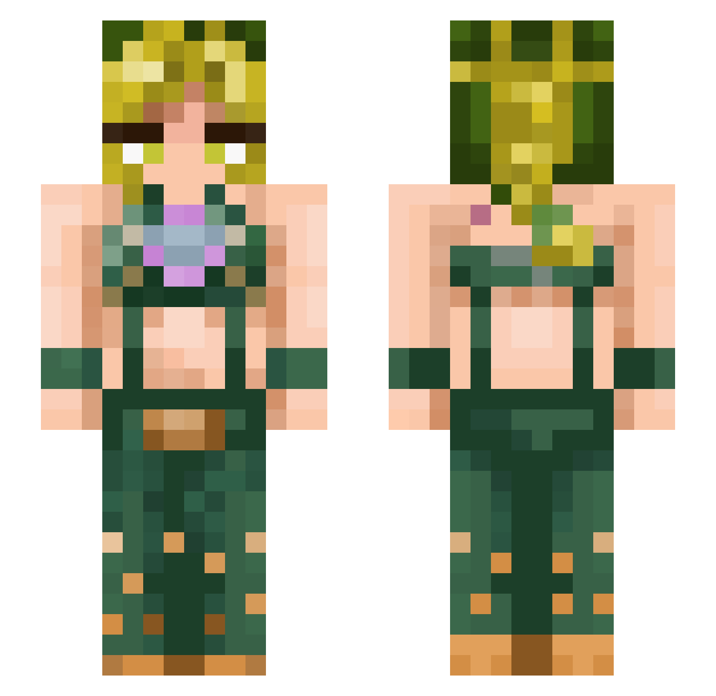 JerrameraJarnd Minecraft skin, front and back view