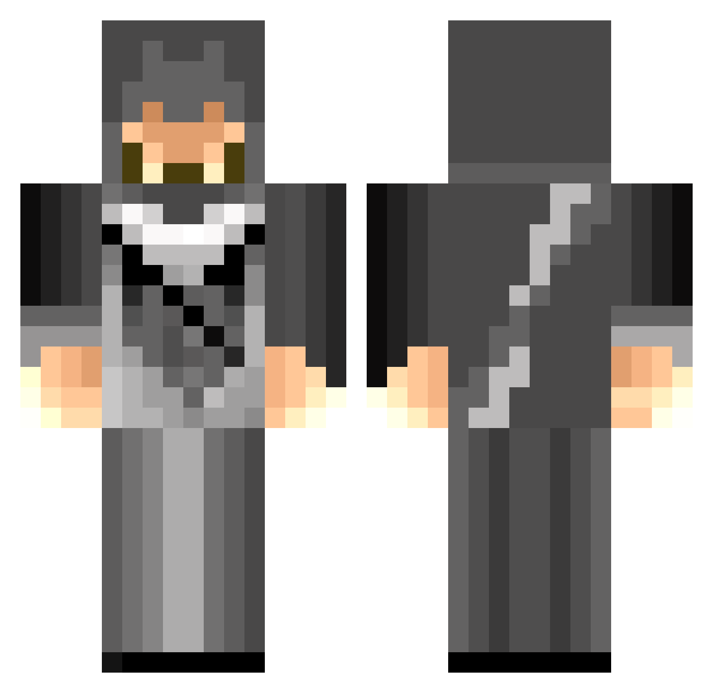 D_Wang Minecraft skin, front and back view
