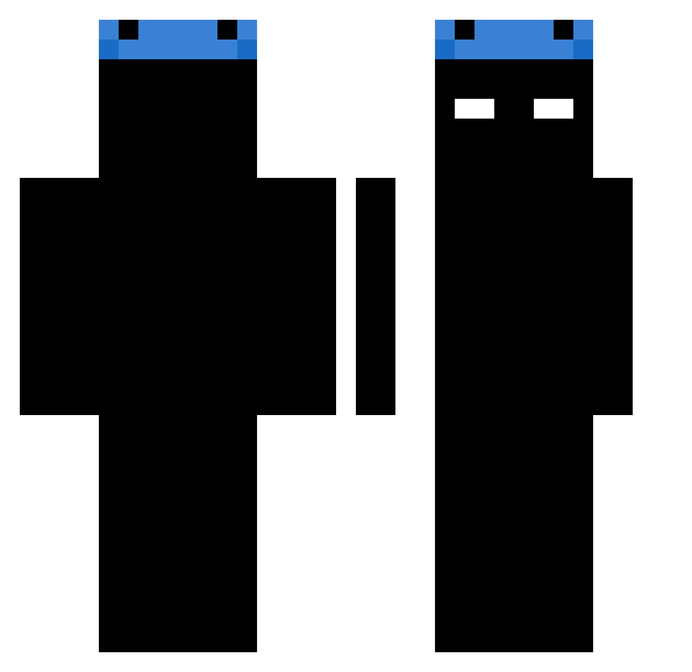 playboizekie Minecraft skin, front and back view