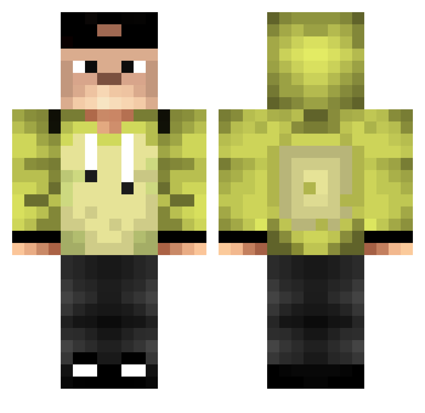 wilsen13 Minecraft skin, front and back view