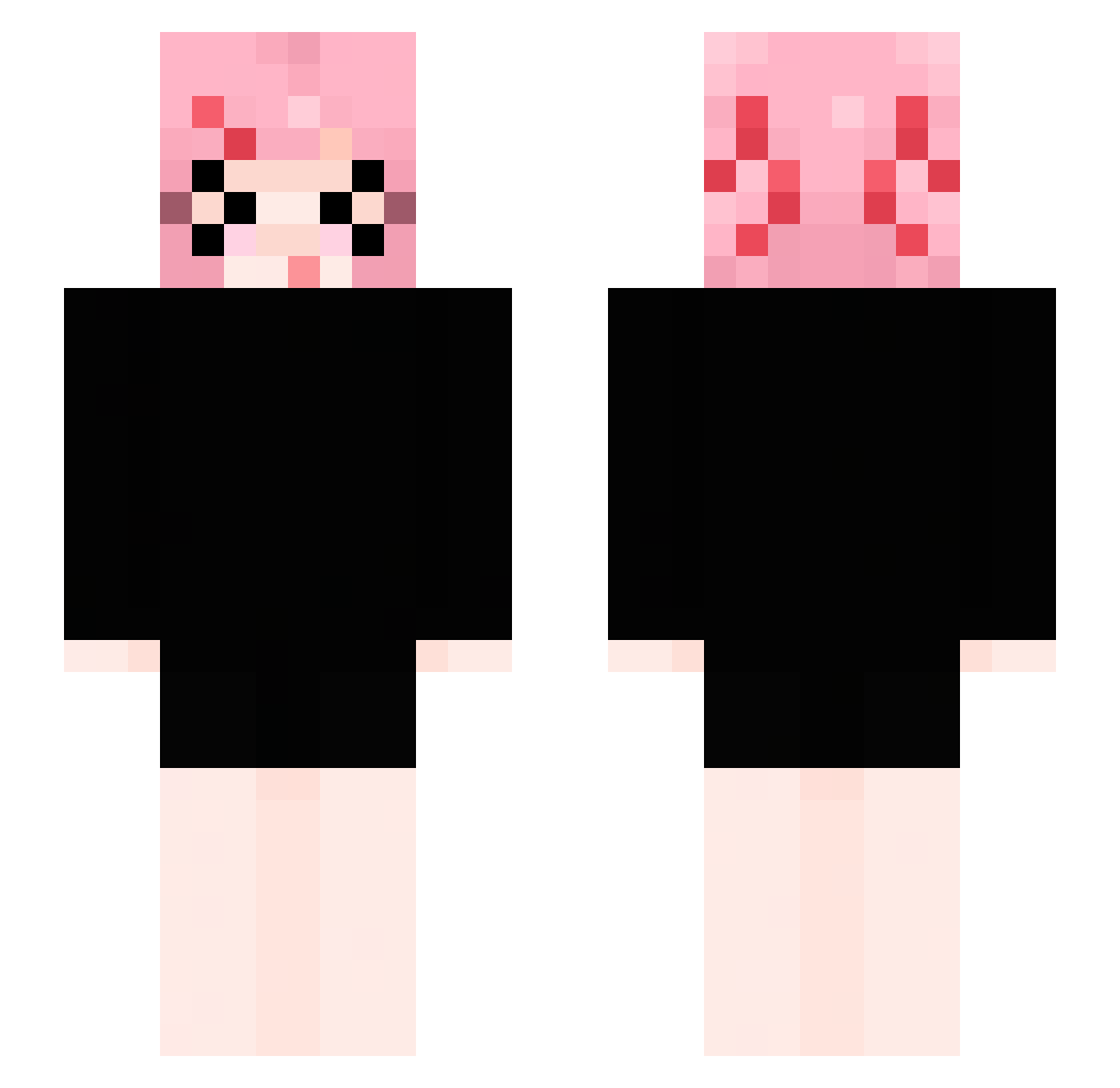 scabiosas Minecraft skin, front and back view