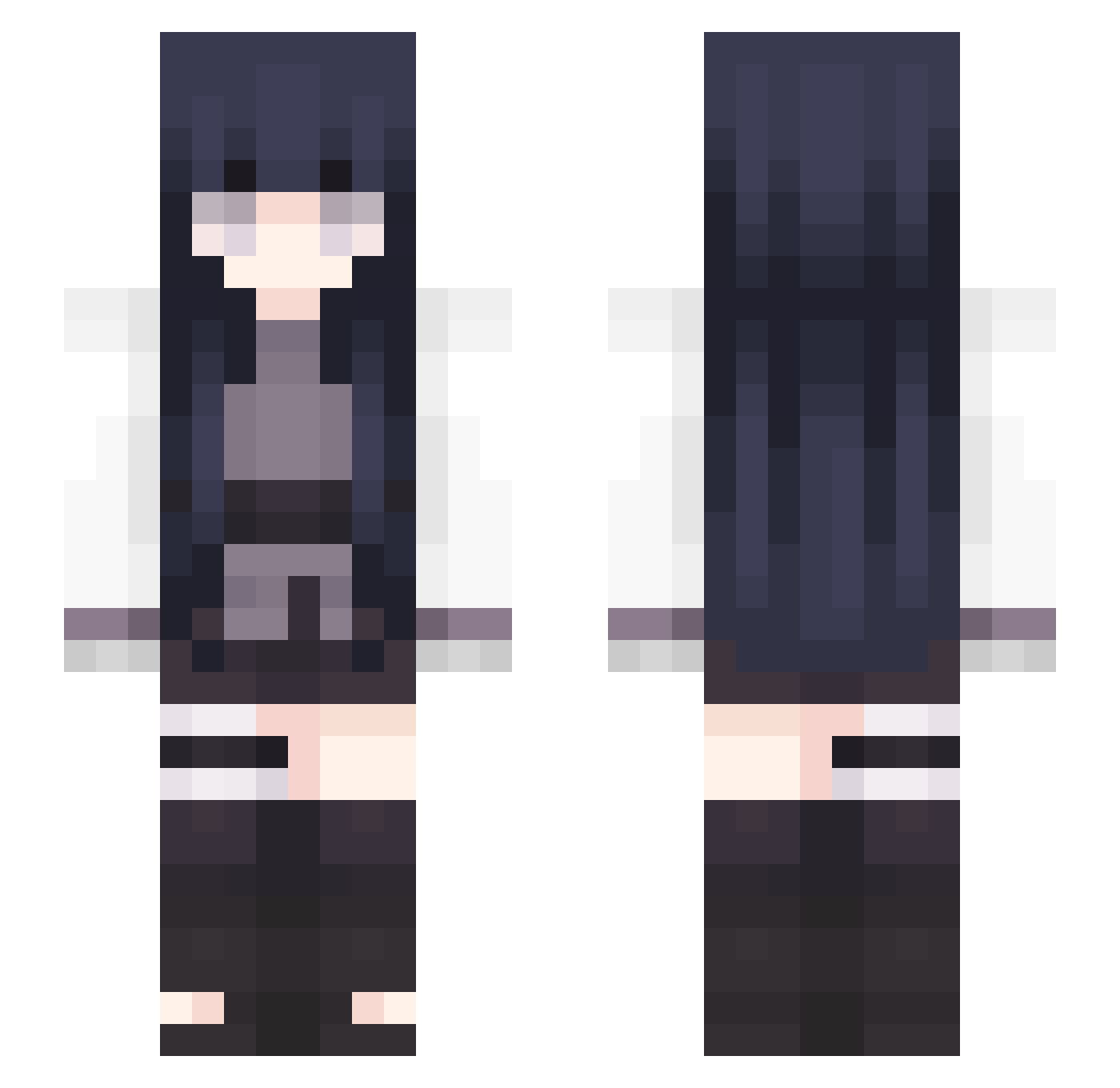 luvvKayt Minecraft skin, front and back view