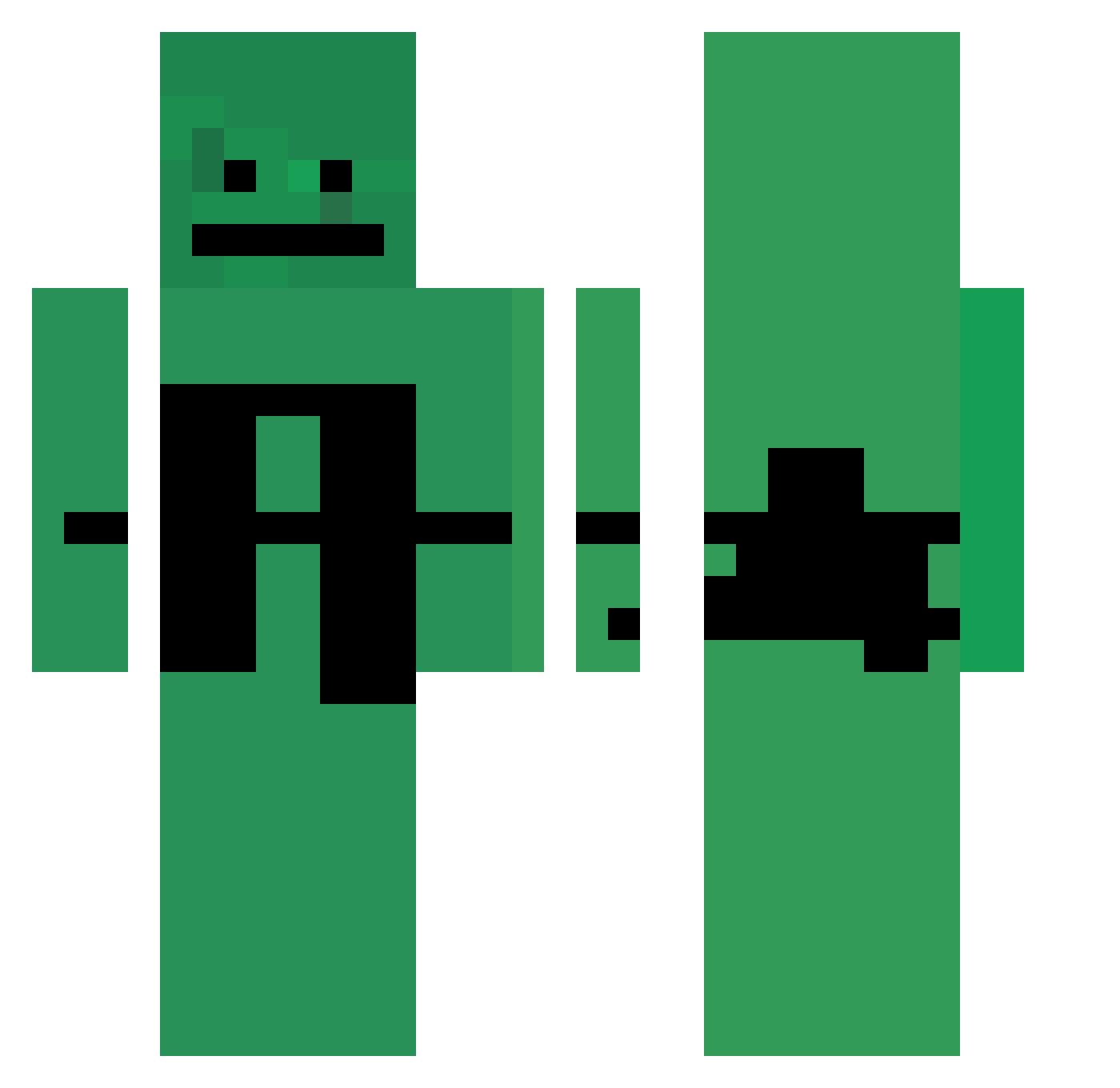 ZetaCeroZet3 Minecraft skin, front and back view