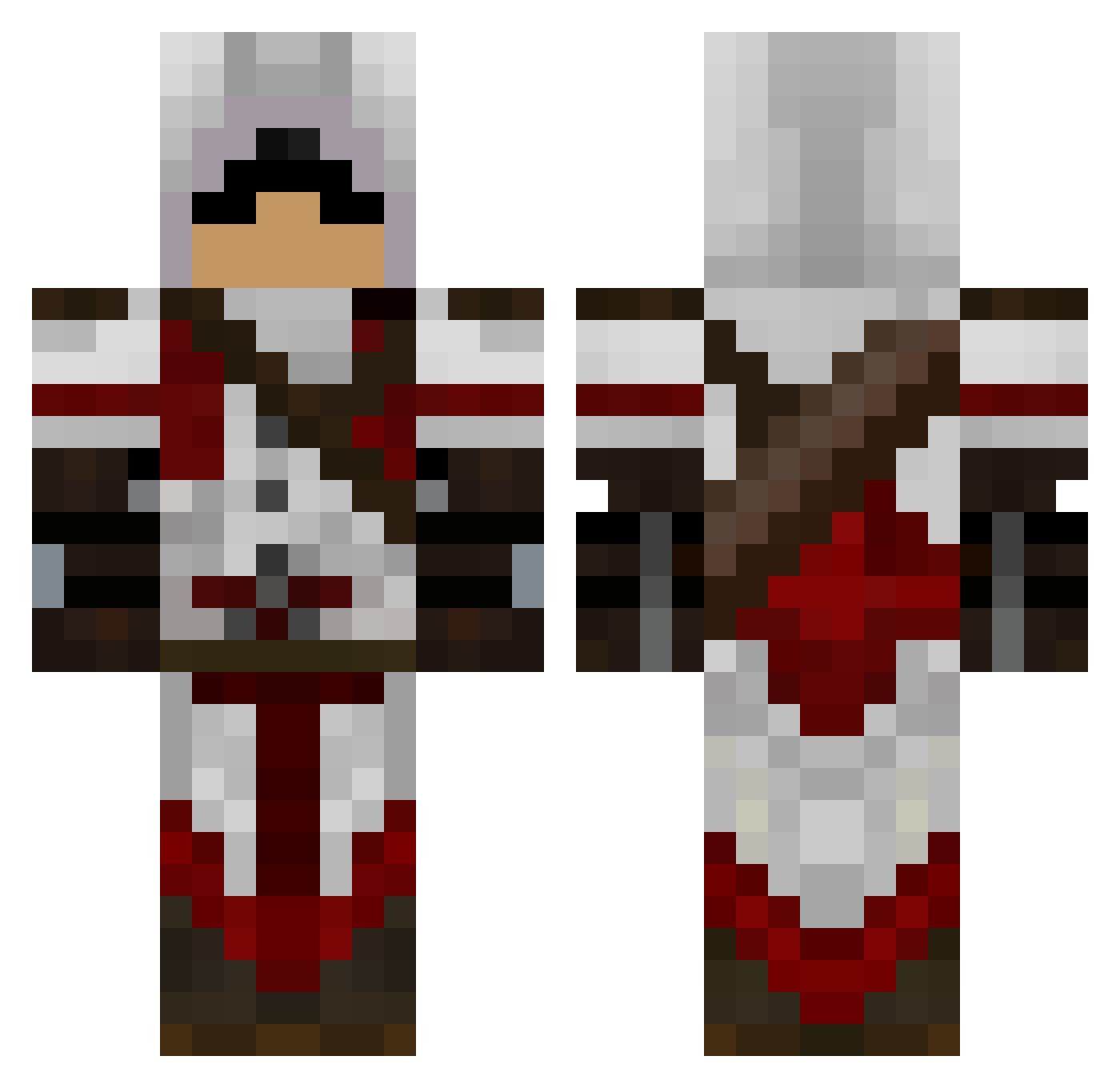 Leozinh121 Minecraft skin, front and back view