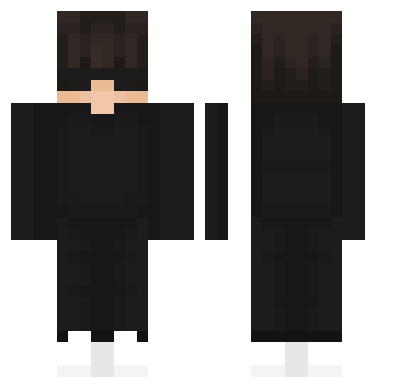 z49498235 Minecraft skin, front and back view