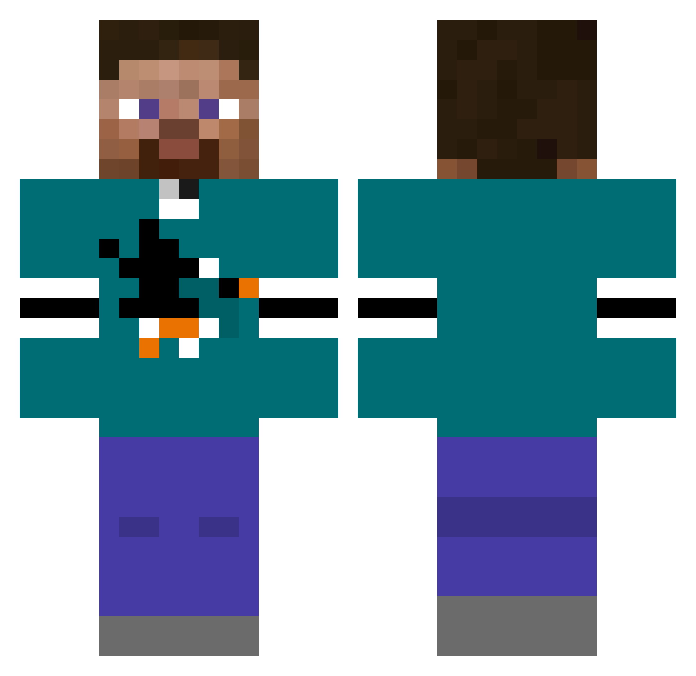 JoseGonzelez2010 Minecraft skin, front and back view