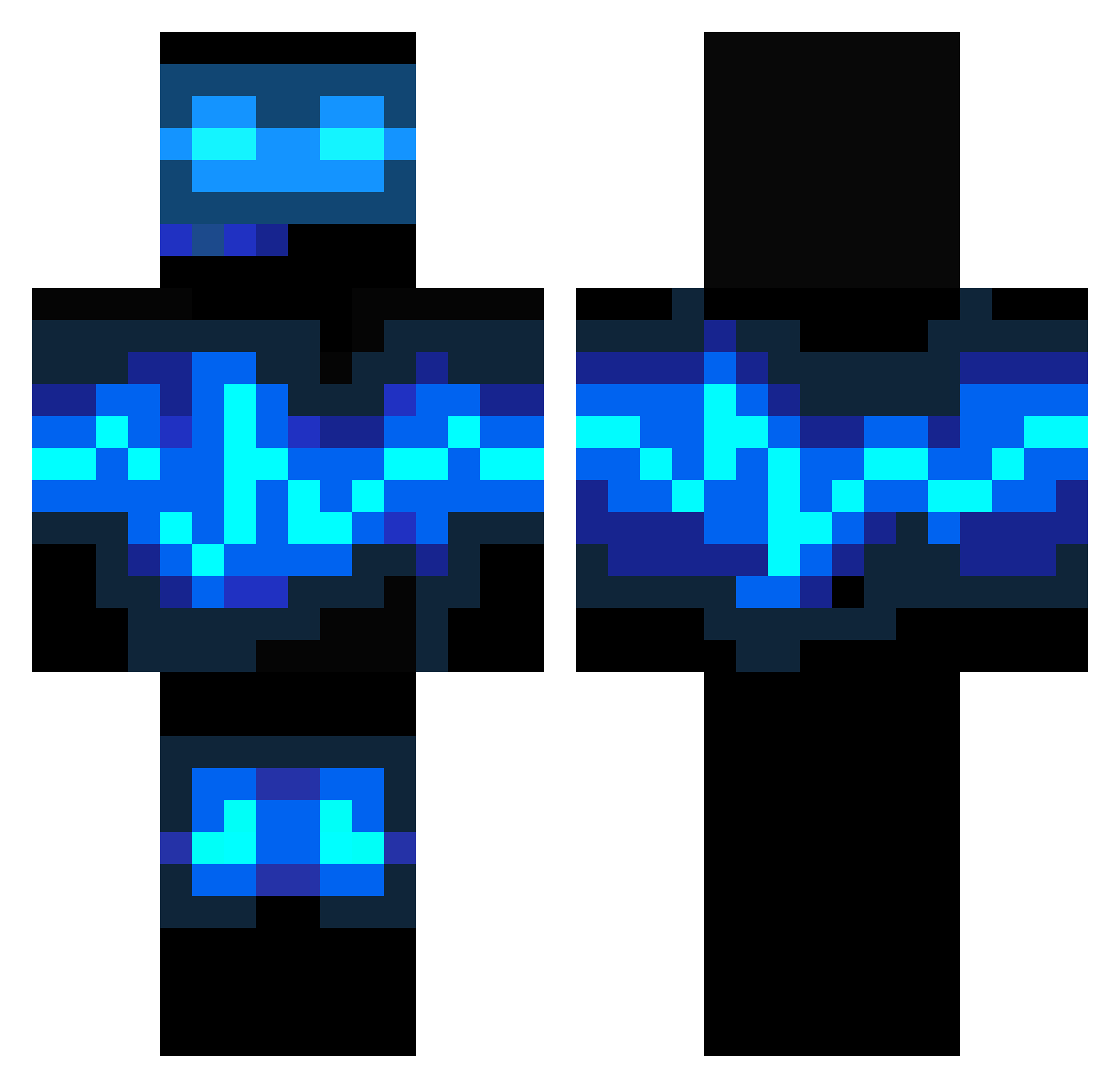 vice99099 Minecraft skin, front and back view