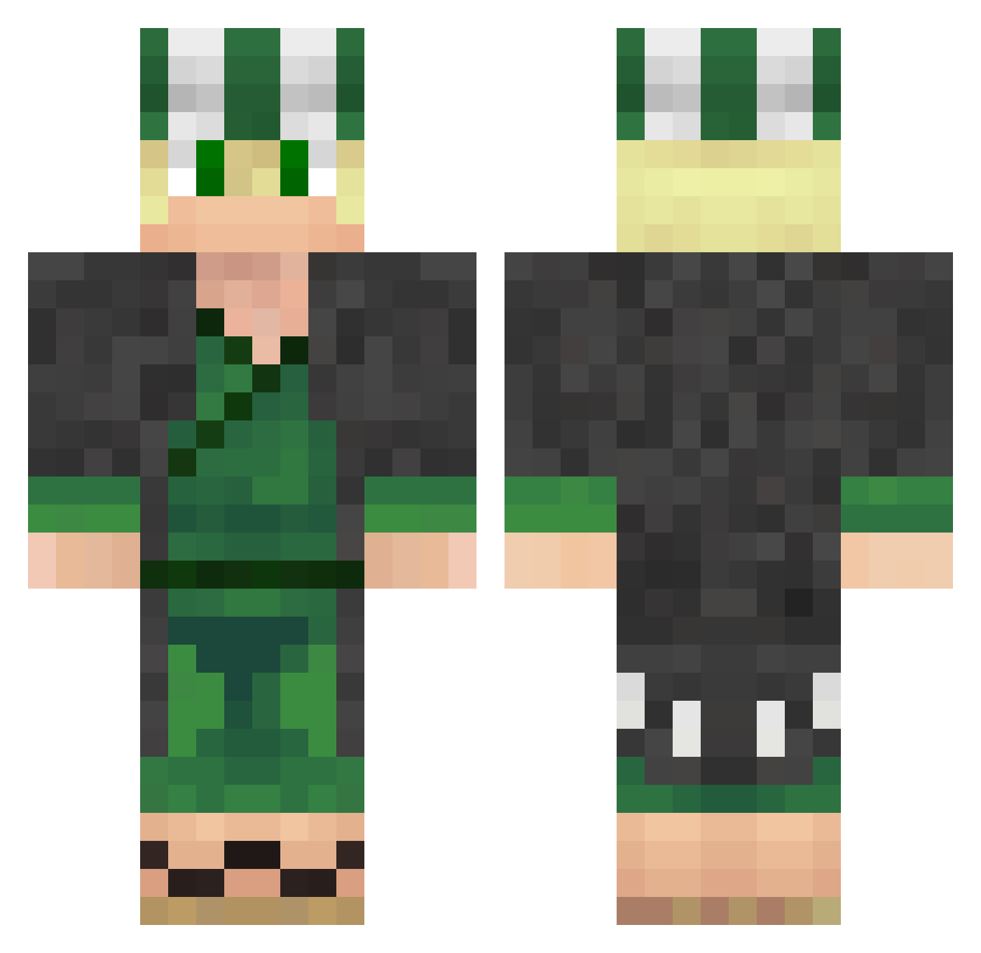 DarrK12 Minecraft skin, front and back view