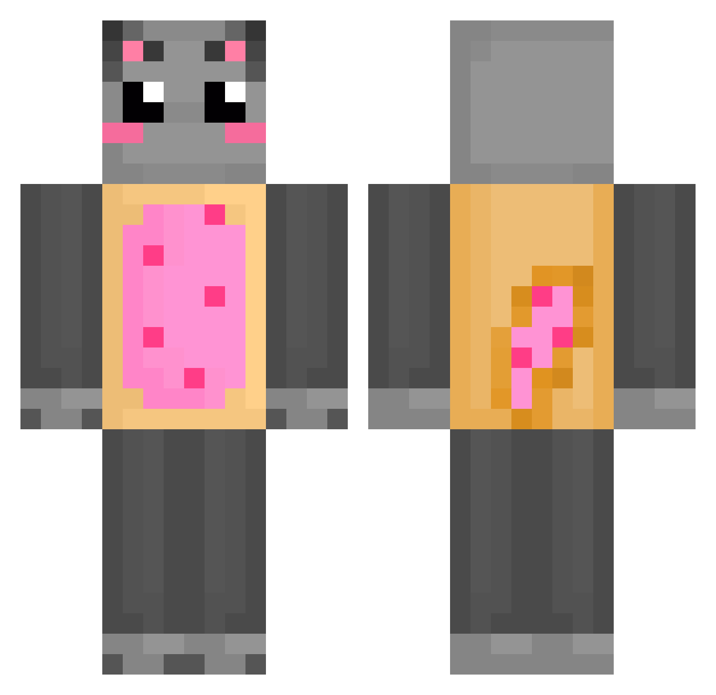 eilam2525 Minecraft skin, front and back view